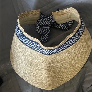 Stylish Tan and Blue Women's Visor